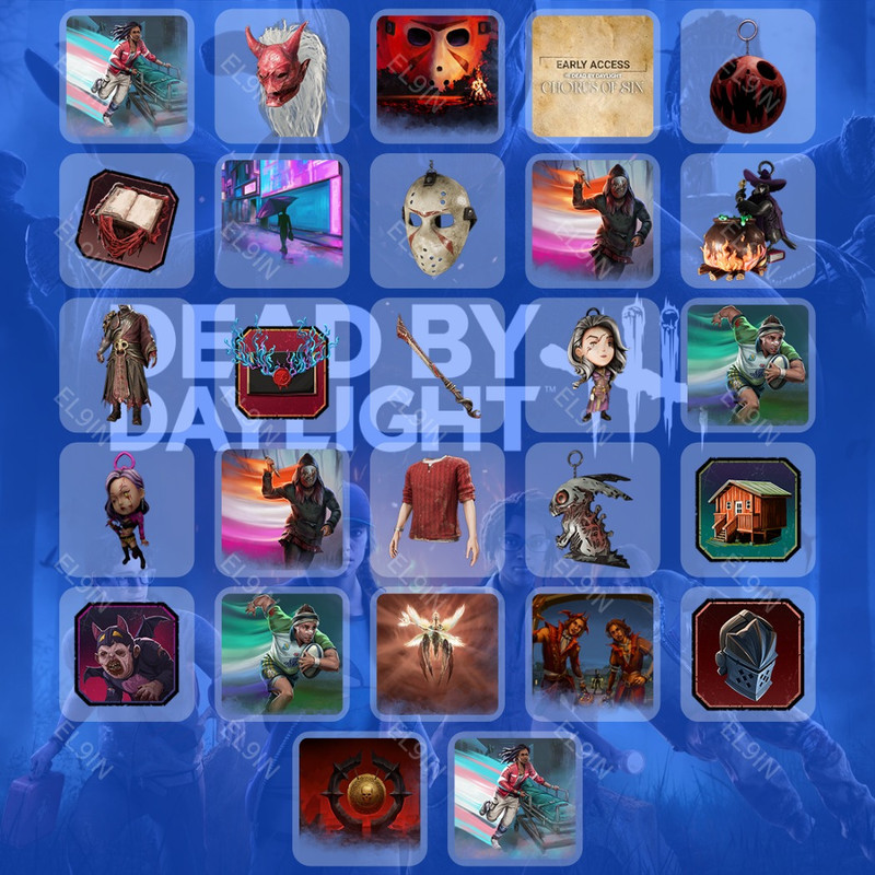 💜 Twitch Drops 👑 DbD October of Horror III 🌐 Dead by Daylight [Total 27 Items]