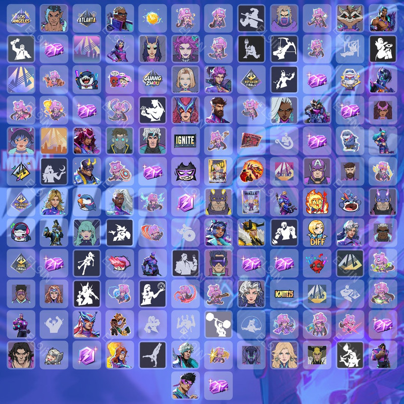 ❤️ Twitch Drops 🌐 Ignite Stage2 W3 ✅ Marvel Rivals [Total 146 Items]