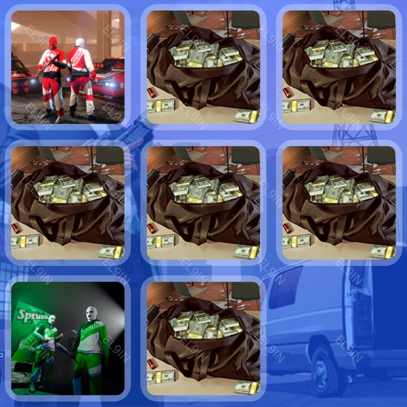 🧨 Twitch Drops ❤️ Team Sprunk ⚡️ Grand Theft Auto V [Total 8 Items]