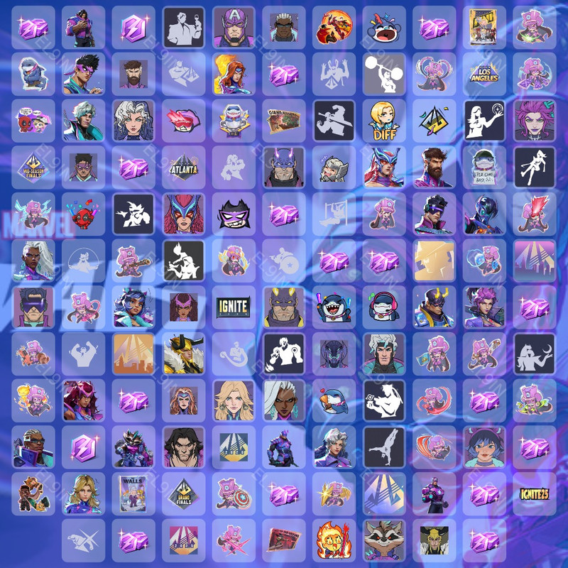 💎 Twitch Drops ⚡️ Ignite Stage2 W4 ❤️ Marvel Rivals [Total 130 Items]