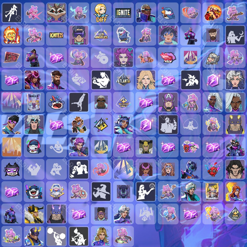 💎 Twitch Drops ⚡️ Ignite Stage2 W2 💜 Marvel Rivals [Total 116 Items]
