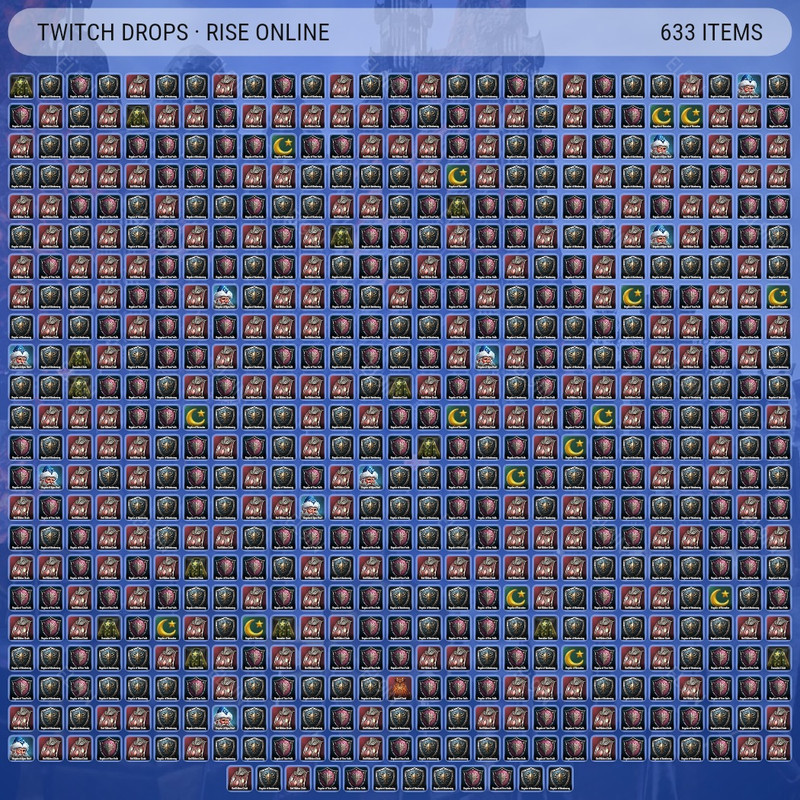 👑 Twitch Drops 🧙‍♂️ Mobile Drop 201 💎 Rise Online [Total 633 Items]