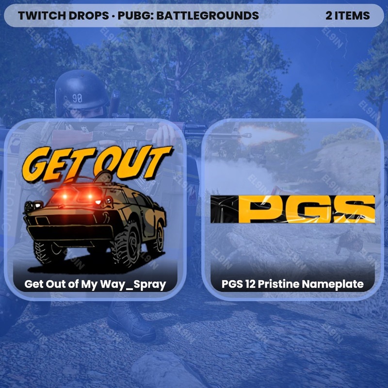 ❤️ Twitch Drops 💜 PGS 12 Drops 💎 PUBG: BATTLEGROUNDS [Total 2 Items]