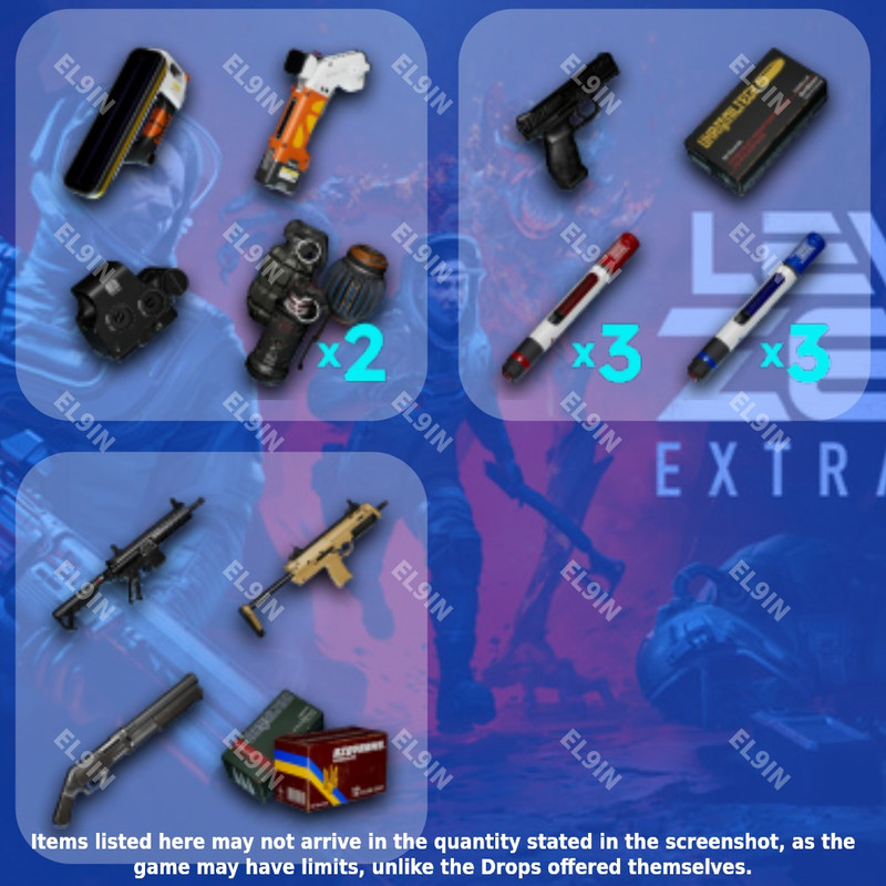 ❤️ Twitch Drops 💎 Level Zero: Extraction Launch 👑 Level Zero: Extraction [Total 3 Items]