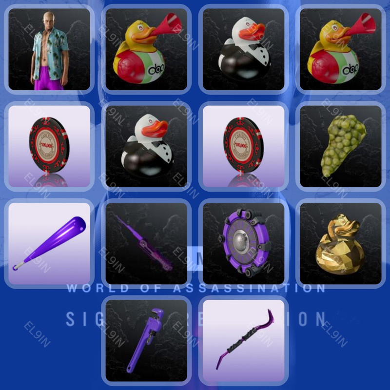 ✅ Twitch Drops 🌌 The Herbalist #4 ❤️ HITMAN World of Assassination [Total 14 Items]