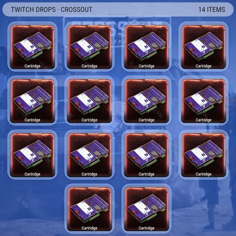 🌐 Twitch Drops 🌌 Crossout Remastered II ❤️ Crossout [Total 14 Items]