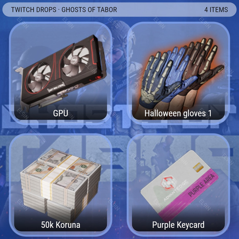 🌌 Twitch Drops 💜 Halloween 26 - Day 1 💎 Ghosts of Tabor [Total 4 Items]