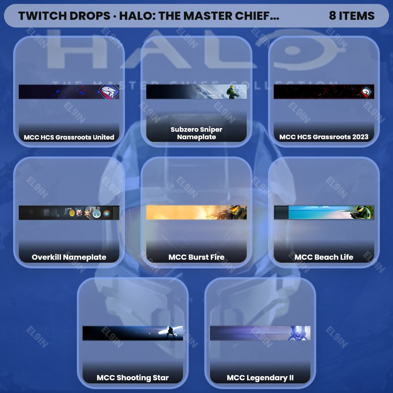 ✅ Twitch Drops ❤️ SWAT -OCT24 🧙‍♂️ Halo: The Master Chief Collection [Total 8 Items]