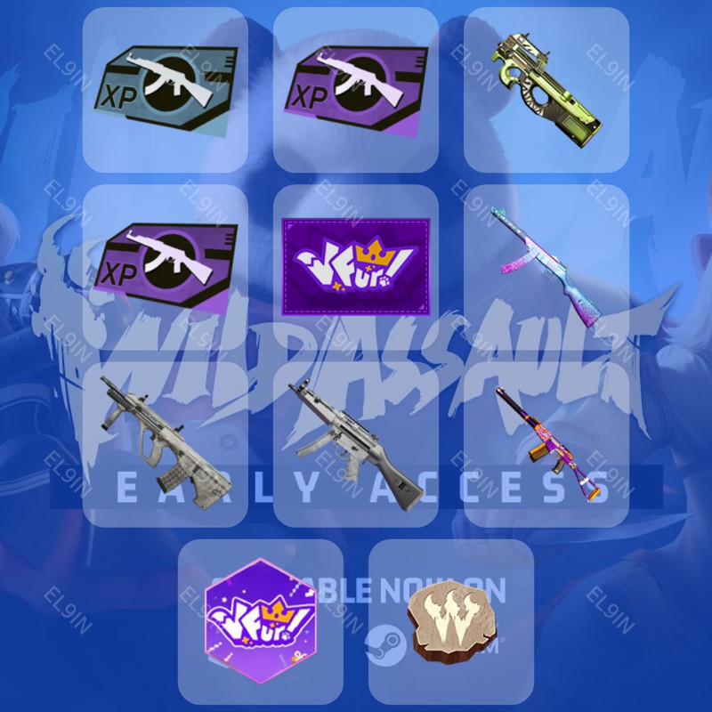 🧨 Twitch Drops 💎 Wild Assault Twitch Drops 👑 Wild Assault [Total 11 Items]