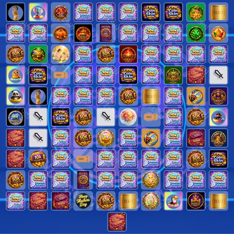 🧙‍♂️ Twitch Drops ⚡️ CPW 2026 Autumn 💜 Coin Pusher World [Total 101 Items]