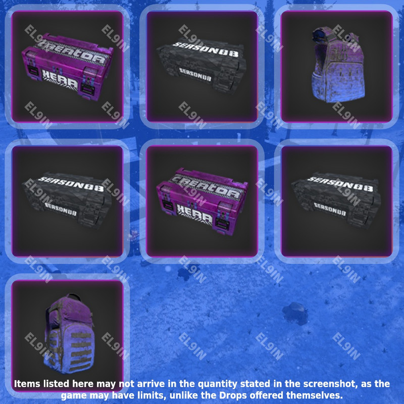 🧨 Twitch Drops 👑 Season 8 - Round 1 💜 XERA: Survival [Total 7 Items]