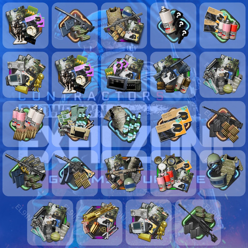 💜 Twitch Drops 🌐 EZ Campaign 2 👑 Contractors Showdown: ExfilZone [Total 24 Items]