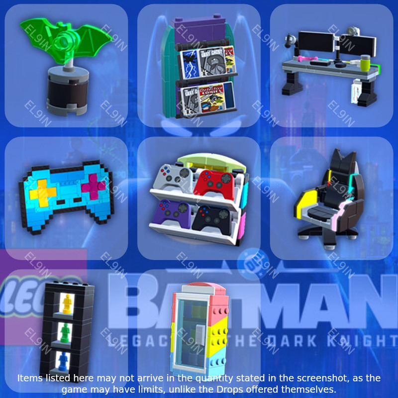 👑 Twitch Drops 🌌 LEGO Batman Game Launch 🧨 LEGO Batman: Legacy of the Dark Knight [Total 8 Items]