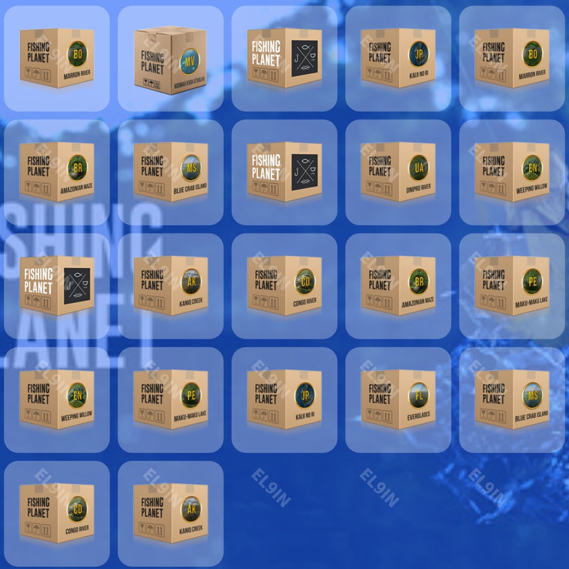 ✅ Twitch Drops 💎 Maldives Ocean Drops 💜 Fishing Planet [Total 22 Items]