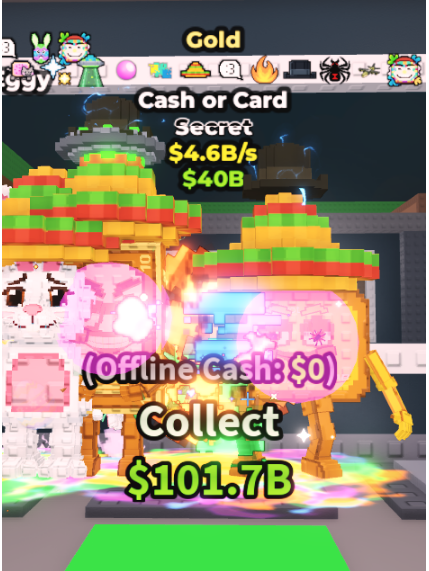 Gold Cash or Card (4.6B/s) – 12 EXCLUSIVE RARE TRAITS – SECRET – STEAL A BRAINROT – FAST DELIVERY & TRUSTED #L3AP8A
