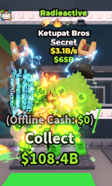 Radioactive Ketupat Bros (3.1B/s) – 4 RARE TRAITS – SECRET – STEAL A BRAINROT – FAST DELIVERY & TRUSTED#B1NB9T