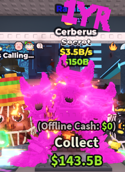 Rainbow Cerberus (3.5B/s) – FIRE + 1YR TRAITS – SECRET – STEAL A BRAINROT – FAST DELIVERY & TRUSTED#B4LZ2W