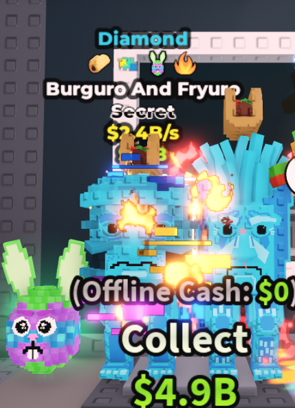 Diamond Burguro and Fryuro (2.4B/s) – EASTER + 3 RARE TRAITS – SECRET – STEAL A BRAINROT – FAST DELIVERY & TRUSTED#K1UH9F