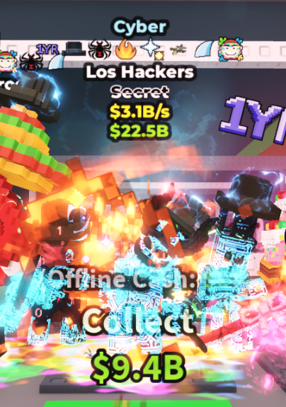 Cyber Los Hackers (3.1B/s) – 1 YR + SPIDER + 6 RARE TRAITS – SECRET – STEAL A BRAINROT – FAST DELIVERY & TRUSTED#M7WK5H