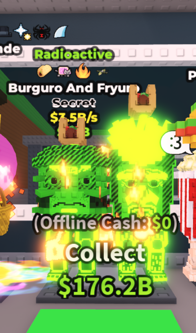 Radioactive Burguro and Fryuro (3.5B/s) – 4 RARE TRAITS – SECRET – STEAL A BRAINROT – FAST DELIVERY & TRUSTED#K9TG4G