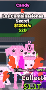 ✨ 120M/s 🍭 Candy Los Combinasionas - 1 Trait Secret | Steal A Brainrot ⚡ FAST DELIVERY ⚡