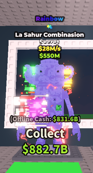 La Sahur Combinasion Rainbow 1 TRAITS Rare Brainrot For Collector