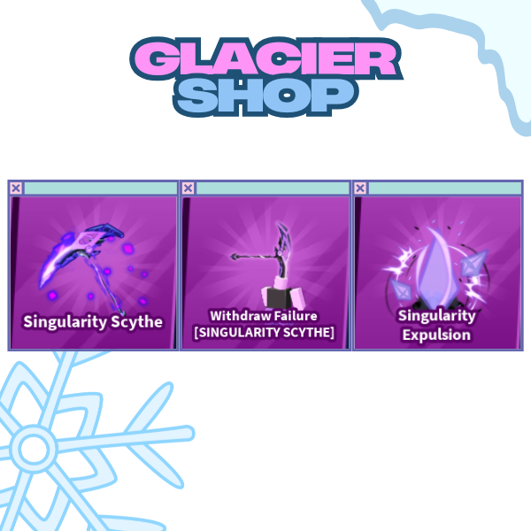 Singularity Scythe + Explosion + Emote ( Limited Set )