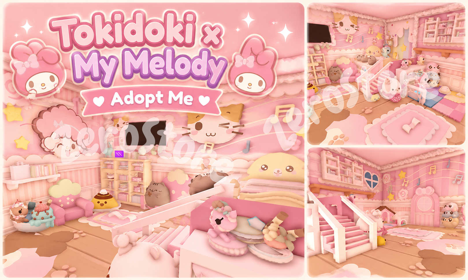 ⋆｡‧˚ʚ Tokidoki x My Melody Theme House 🌸 Adopt Me  ɞ˚‧｡⋆