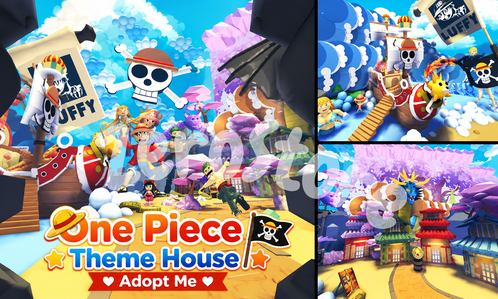 👒  One Piece Theme House  🏴‍☠️ Adopt Me ﾒ