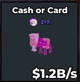 Cash or Card Candy 1.2B/s