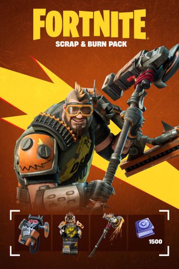 Fortnite -Scrap & Burn Pack + 1500 VBucks