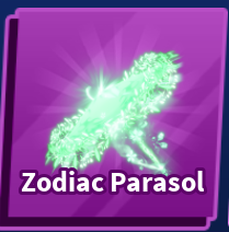 Zodiac Parasol Set ( Sword + Emote )