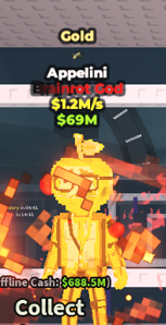 1.2M/s ⭐ Gold Appelini Brainrot God | Steal A Brainrot ⚡ FAST DELIVERY⚡
