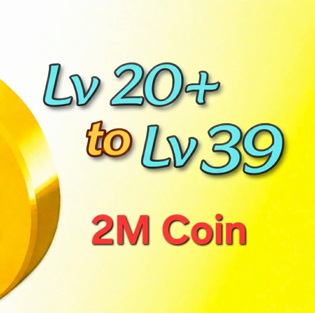 2M Coin 🔰20 lvl To 39 lvl 🔰 100% safe