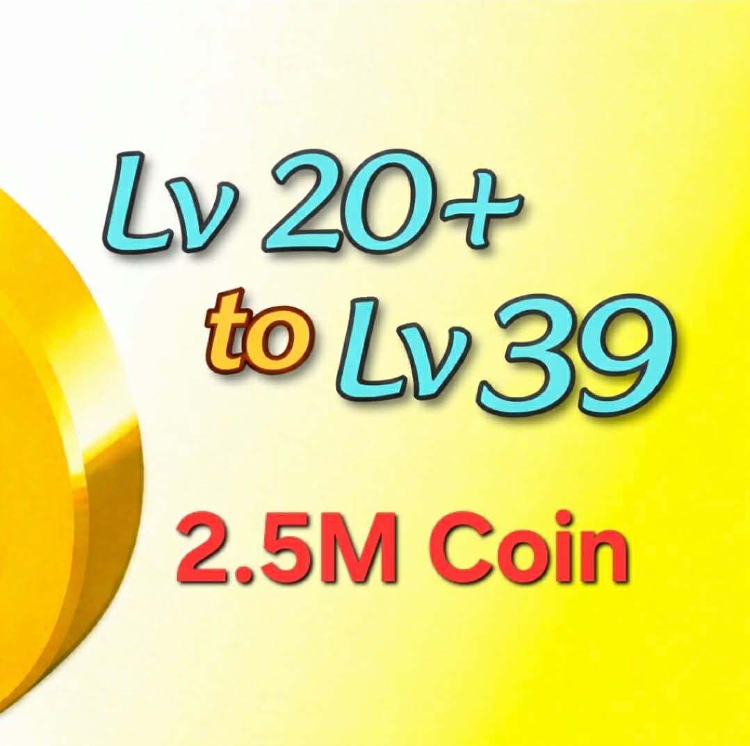 3M Coin 🔰20 lvl To 39 lvl 🔰 100% safe