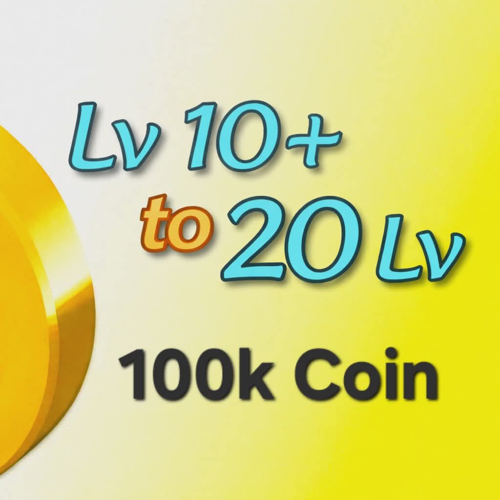 100k Coin 🔰10lvl To 20 lvl 🔰 100% safe