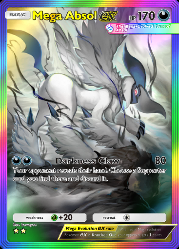 [ENG/JP/etc./All Language] 2 Star Mega Absol ex Full Art️️/Rainbow