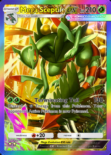 [ENG/JP/etc./All Language] 2 Star Mega Sceptile Ex Full Art/Rainbow