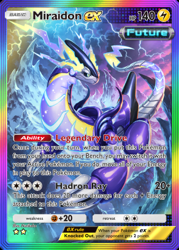 [ENG/JP/etc./All Language] 2 Star Miraidon Full Art/Rainbow