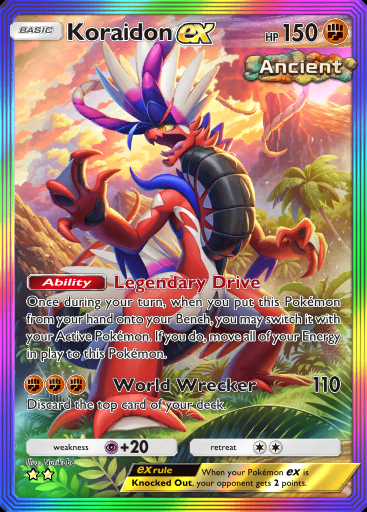 [ENG/JP/etc./All Language] 2 Star Koraidon Full Art/Rainbow