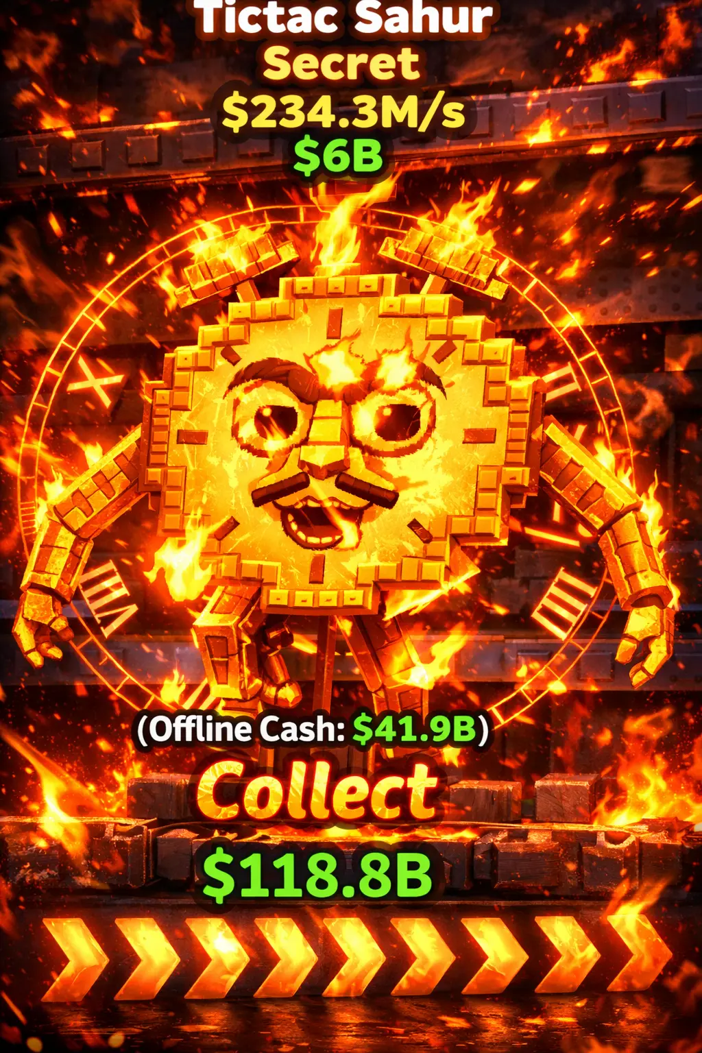 💝Tic tac sahur💝450 M/S💝Secret mutated 💝