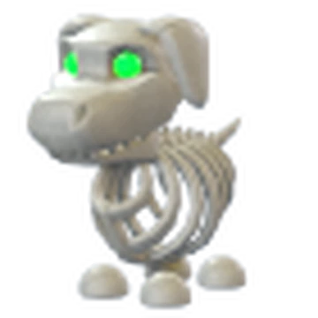 Halloween White Skeleton Dog | Adopt Me | Fast Delivery