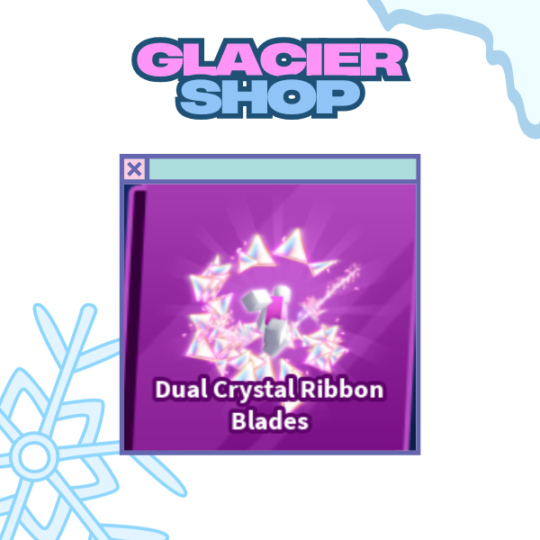 Dual Crystal Ribbon Blades Emote ( Limited )