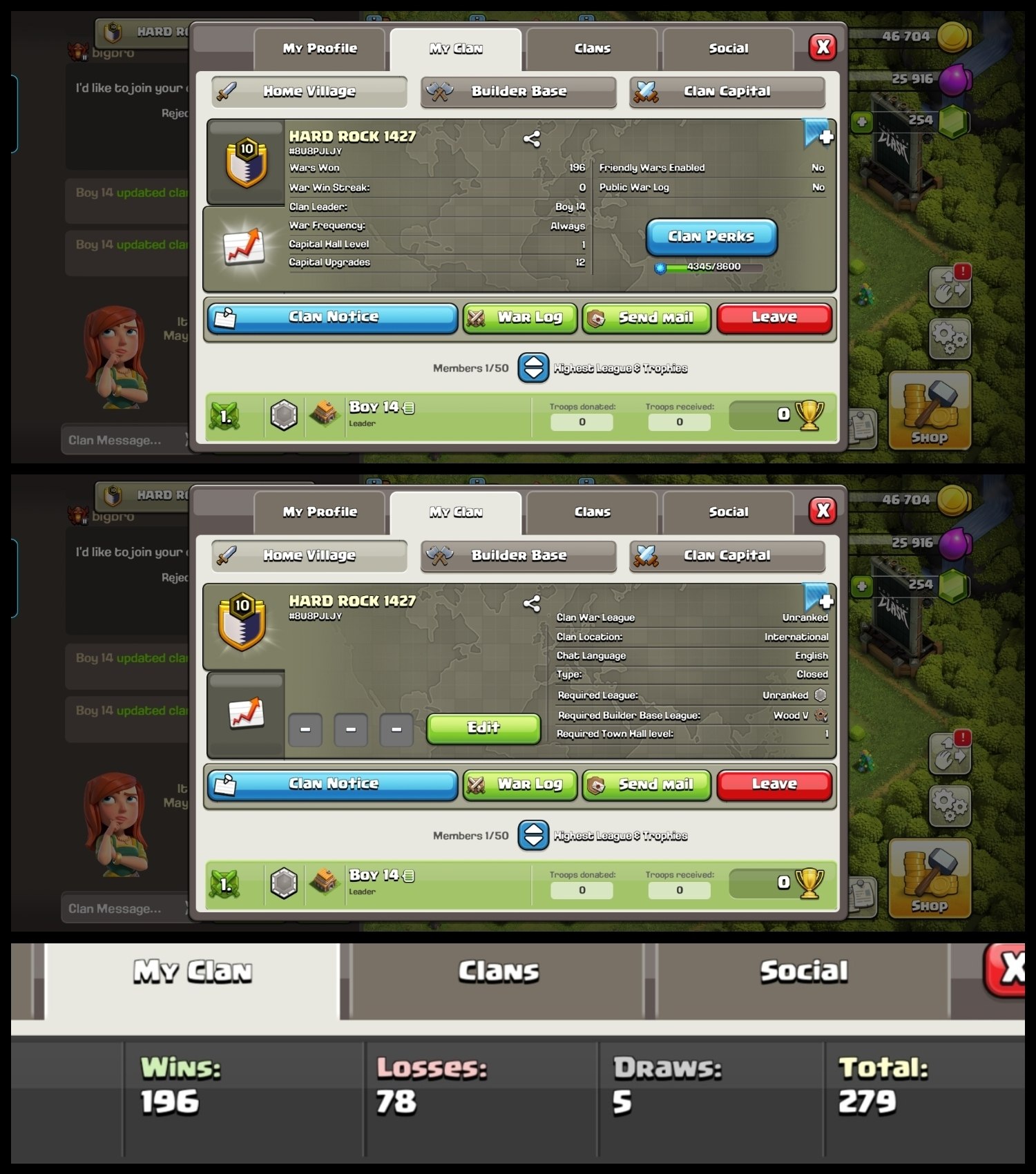 Level: 10 - Name: Hard Rock 1427 - Rare League: Unranked - 2:1 War Log - Almost 11 level - Premium English Name-No.158