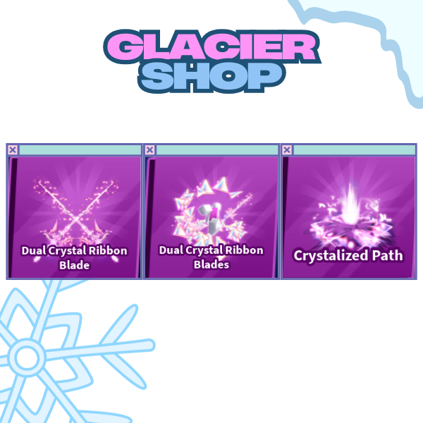 Dual Crystal Ribbon Blade + Explosion + Emote ( Limited Set )