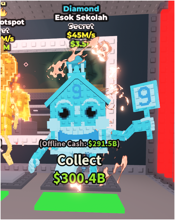 Esok Sekolah Diamond-Steal a Brainrot