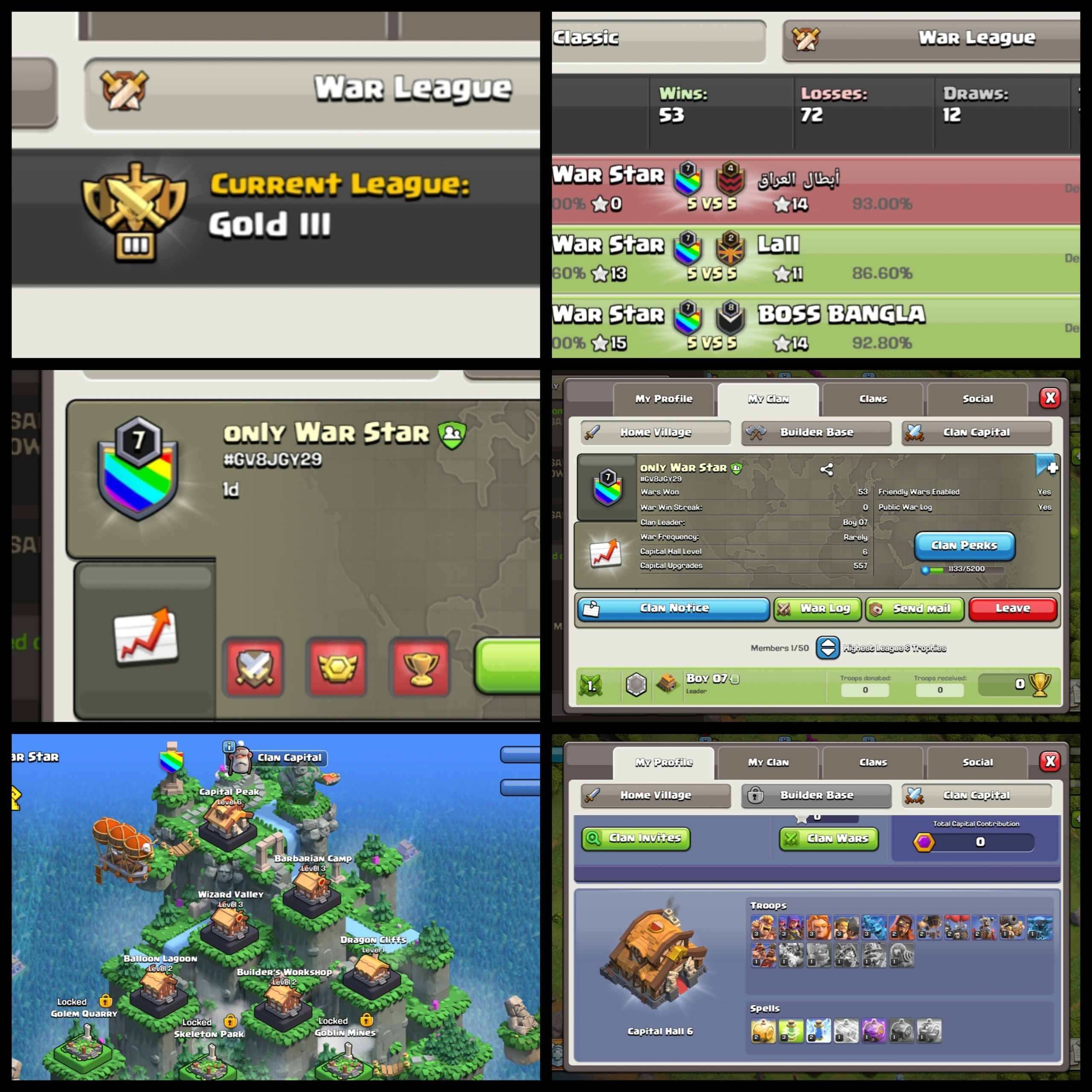 No.95 - Level:7 - Name: Only War Star - League: Gold 3 - CP: 06 - Almost 8 level - Premium English Name - Fastest Delivery