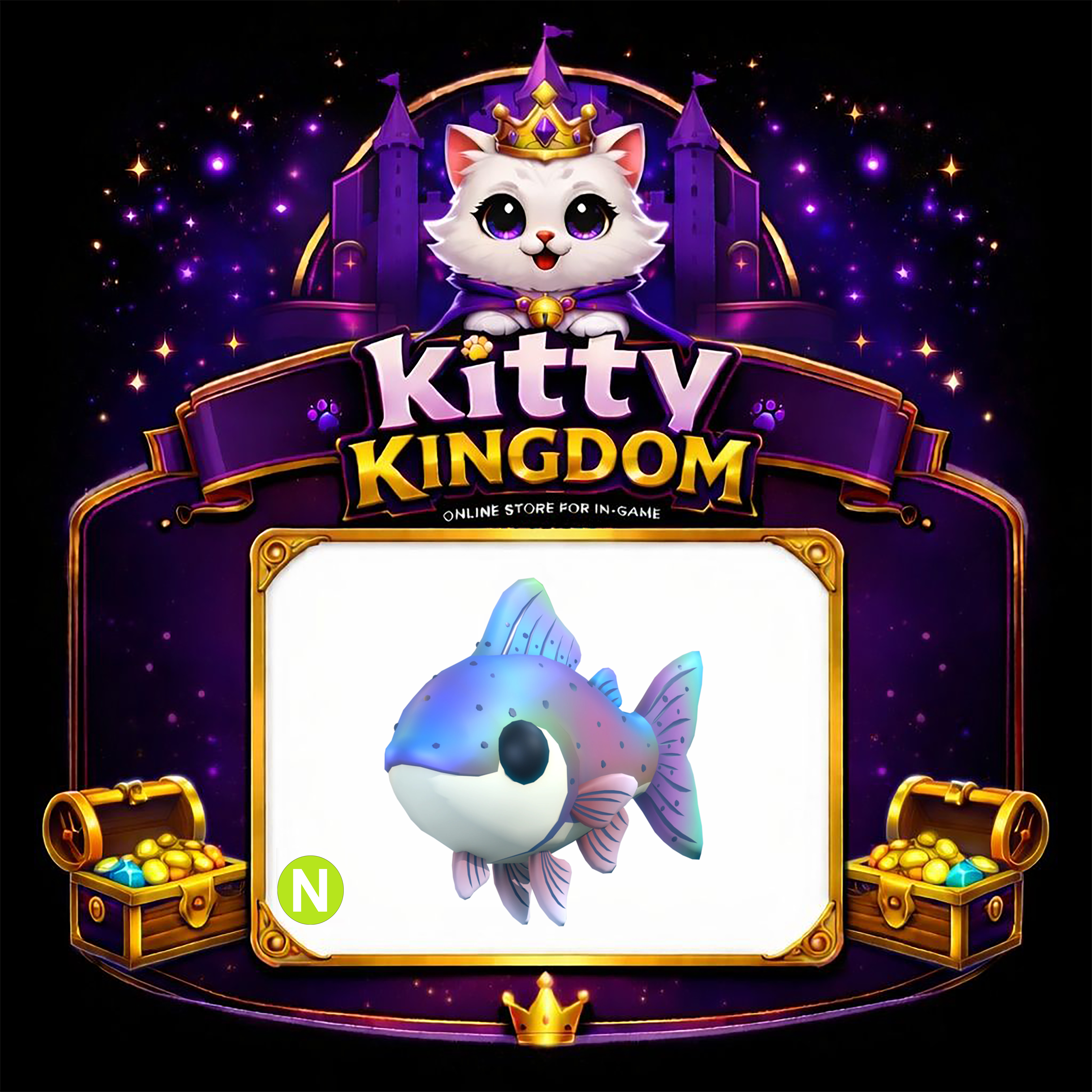 Rainbow Trout Neon  -Adopt Me