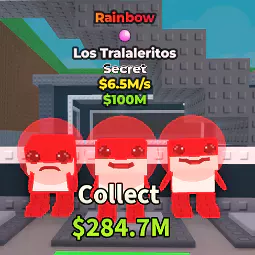Los Tralaleritos Rainbow Bubble [6,5M/s] - Steal A Brainrot
