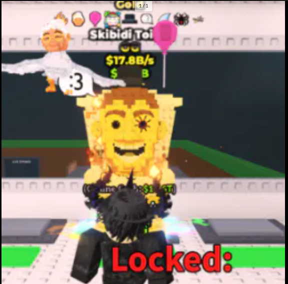 Gold Skibidi Toilet - 17.8 B/s